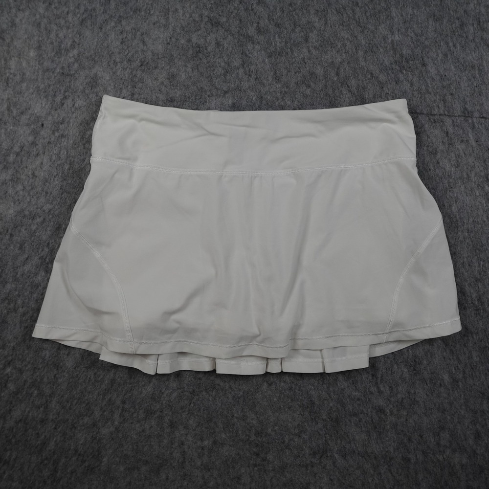 Lululemon Skirt Women 6 Tall White Circuit Breaker Pleated Tennis Golf Skort